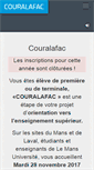 Mobile Screenshot of couralafac.univ-lemans.fr