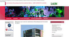 Desktop Screenshot of laum.univ-lemans.fr