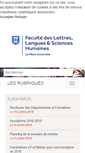 Mobile Screenshot of lettres.univ-lemans.fr
